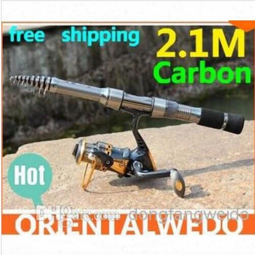 Fishing Rod Carbon Lure Rod Spinning Telescopic Fishing Rods Fishing Pole Power Fishing Tackle Tool Hight Quality Free Shipping