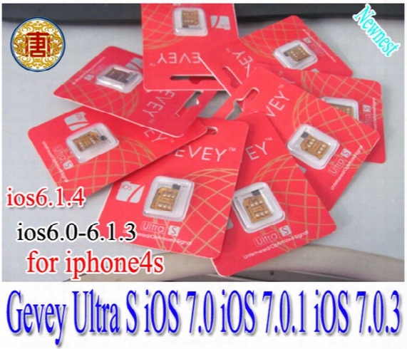 Gevey Sim Card Ultra S Unlock Sim Card Iphone 4s For Ios7.0 Ios 7.0.1 Ios 7.0.3 Ios 6.1.4 6.1.3 6.1.2 Ios 7,gevey Ultra S Sim Card