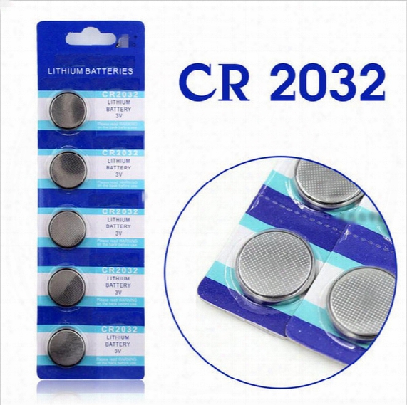 High Capacity Cr2032 Dl2032 Kcr2032 Ecr2032 3v Lithium Battery Cell Button Card Toys Batteries 250pcs/lot