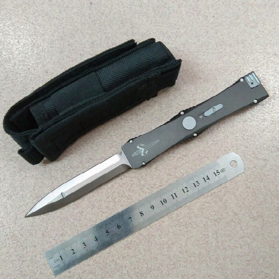 Hot Edc Microtech Marfione Custom Nemesis Single Action Auto Knives D/e Blade Handle Satin Dagger Knife 1pc