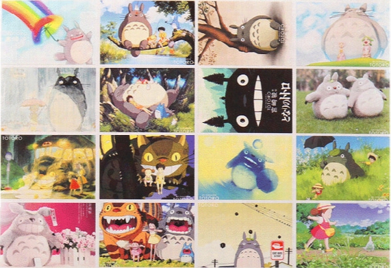 Japanese Style Totoro Hayao Miyazaki Edition Blessing Postcards Greeting Cards 160pcs/lot Free Shipping