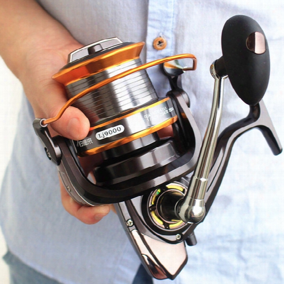 Lj 9000 Size Full Metal Spool Jigging Trolling Long Shot Casting For Carp And Salt Water Surf Spinning Big Sea Fishing Reel