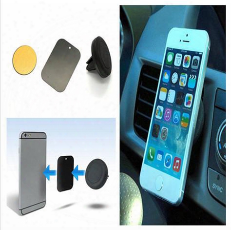 Magnetic Dashboard Car Air Vent Cell Phone Mount Holder For Iphone 5s 6 6plus Samsung S3 S4 S5 S6 For All Phones Us03