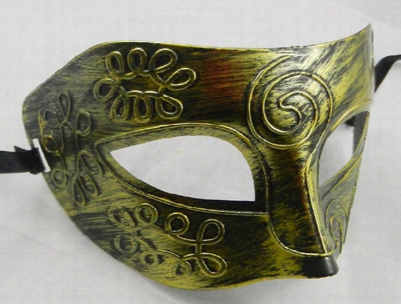 Masquerade Masks Mens Retro Greco-roman Gladiator Masquerade Masks Vintage Golden/silver Mask Silver Carnival Mask Mens Costume Party Mask