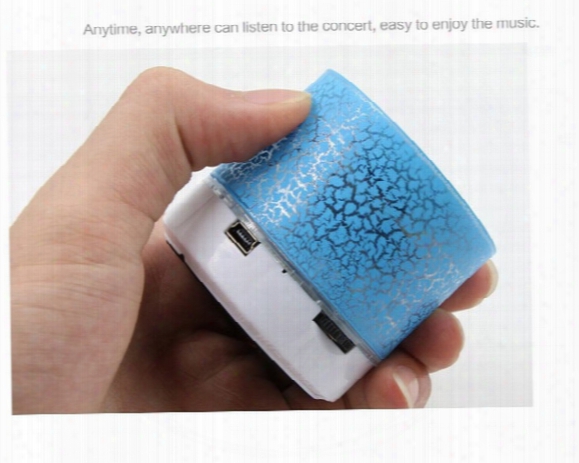 Mini Bluetooth Speaker Wireless Led A9 Subwoofer Stereo Player With Fm Radio Support Sd Card Usb Disic Free Shipping By Dhl