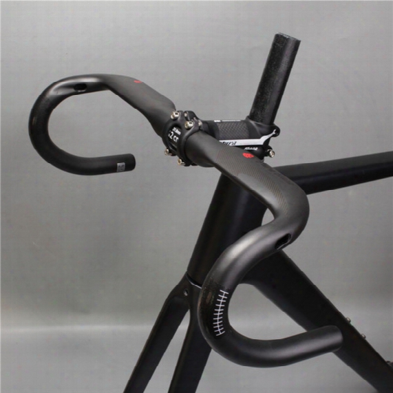 New Superlogic Carbon Handlebar Steering Wheel Steering Wheel Steering Wheel Inner Bent Handlebar Black 400/420 / 440mm