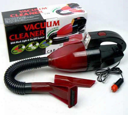 Portable Mini Car Vacuum Cleaner With Wark Light Tv Cleaner