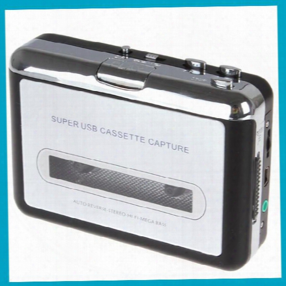 Portable Usb Cassette Player Capture Cassette Recorder Converter Tape-to-mp3 Auto Reverse-stereo-hi-fi-mega Bass, Free Shipping
