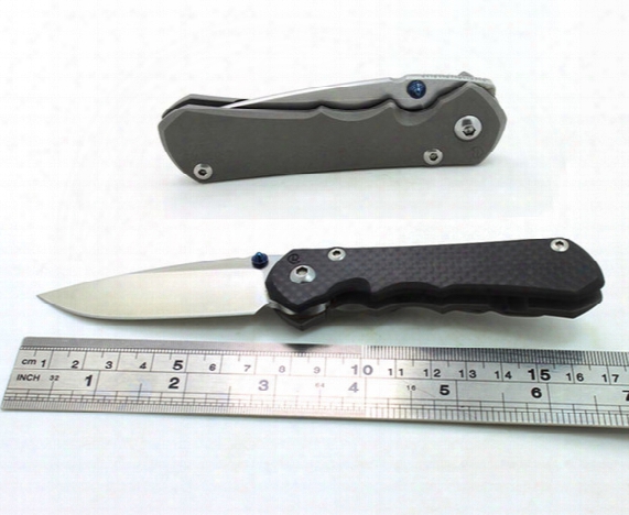 Samior Chris Reeve Sebenza 21 25 Small Inkso Carbon Fiber & Tc4 Titanium Handle Blasting Finish D2 Blade Edc Folding Pocket Tactical Knives
