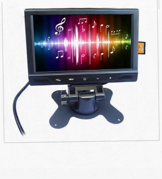 Tft Lcd 800x480 720p 7 Inch Car Fm Mp4 Mp5 Video Player Controlled By An Ir Remote Control Or The Screen Buttons.