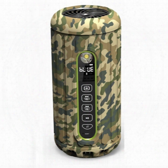 Wholesale- 2015 New Outdoor Bike Subwoofer Bluetooth Speaker Waterproof Wireless 6600mah Powerful Portable Speakers With Card Limited Sale