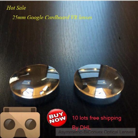 Wholesale-google Cardboard Vr Lenses 25mm 3d Biconvex Lens 45mm Fl Lens Wholesale Factory