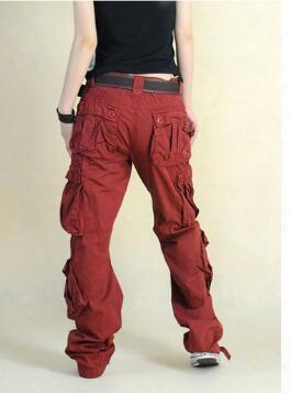 Wholesale-new Arrive Plus Size Colors Cargo Pants Women&#039;s Overall,hip Hop Sport Loose Jeans Baggy Pants For Women