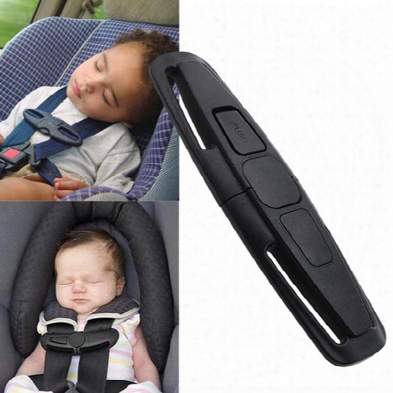 10 Pcs/lot Brand New Black Car Safety Seat Strap Belt Harness Chest Child Clip Safe Buckle For Baby Free Shipping[cd12052*10]