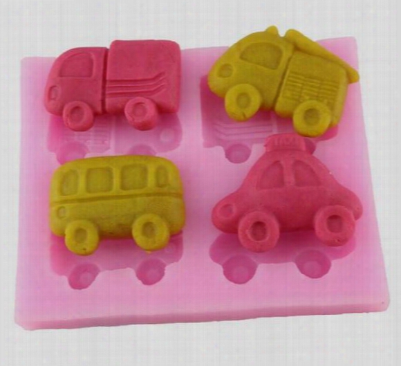 10pcs/lot, Car Fondant Cake Chocolate Cookies Sugarcraft Mold Cutter Silicone Mould Bake Tools Diy Hot Sale!
