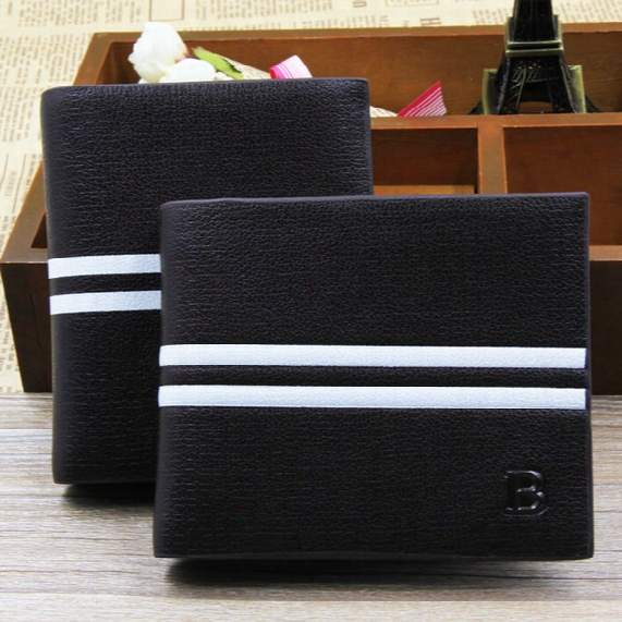 2015 New Fashion Mens Leather Quality Wallets Black And Coffee Designer Card Holder Purse Wallet For Men Multicolor Free Shipping