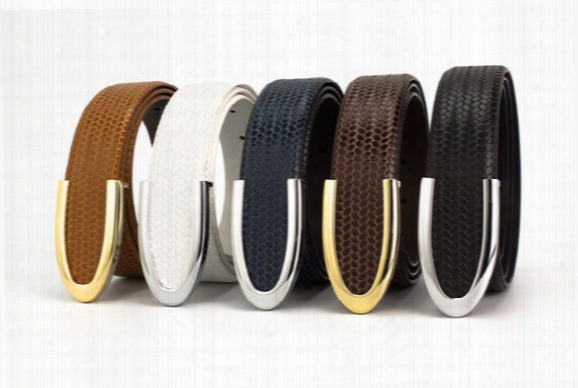 2017 New Fashion Mens Busineess Belts Luxury Ceinture Automatic Buckle Genuine Leather Belts For Men Waist Belt Free Shipping