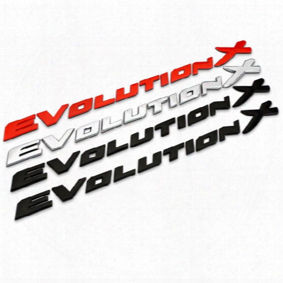 3d Car Chromed Emblem Badge Decal Sticker Stickers Back Logo Evolution X For Mitsubishi Lancer Car Styling