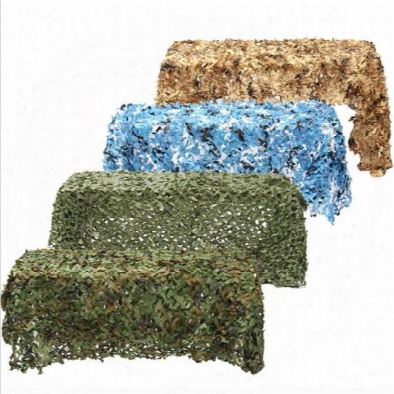 4m*2m Hunting Military Camouflage Net Woodland Army Training Camo Netting Car Covers Tent Shade Camping Sun Shelter