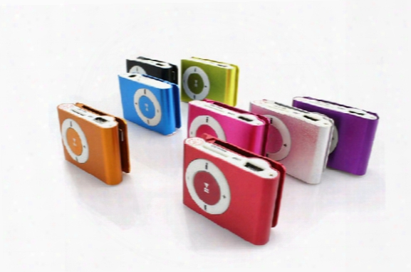 8 Colors Mini Clip Mp3 Player With Earphones+usb Cables+retail Box Support Micro Sd Tf Card(1-32gb) Sport Mp3 Metal Mp3