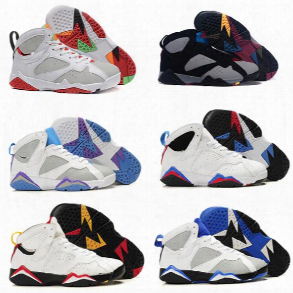 Cheap Retro 7 Women Basketball Shoes Hares Olympic Raptor Guyz Bordeaux Gg Cardinal Raptor French Blue Sport Sneakers Boots