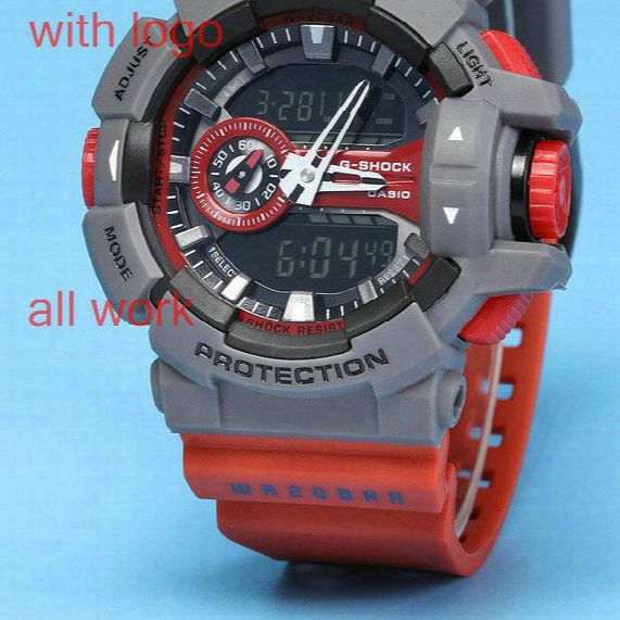 .factory Autolight Water Resistant Ga400 Sports Watches Led G 400 Multifunction Time Zones Watch Original Box Dive Relogio Masculino Dropshi