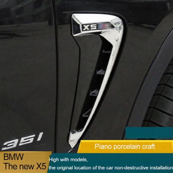 For Bmw X5 F15 F16 2014 2015 2016 Car Side Air Flow Fender Cover Trim Sticker Decoration Auto Accessories Car-styling Man