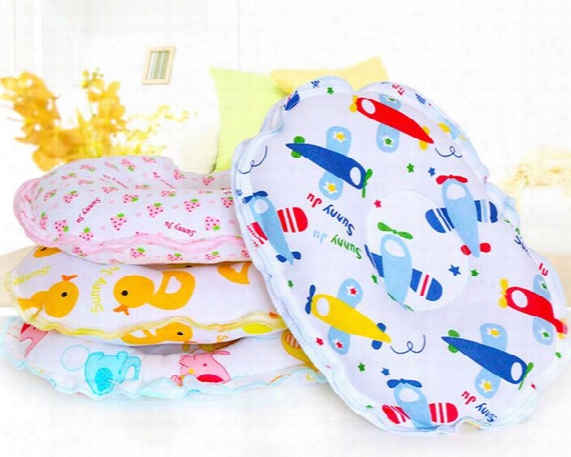 Free Shipping 1 Piece Comfortable Cotton Toddler Infant Pillow Lovely Bear Safe Cartoon Shaping Pillow Positioner Anti-rollover T7016