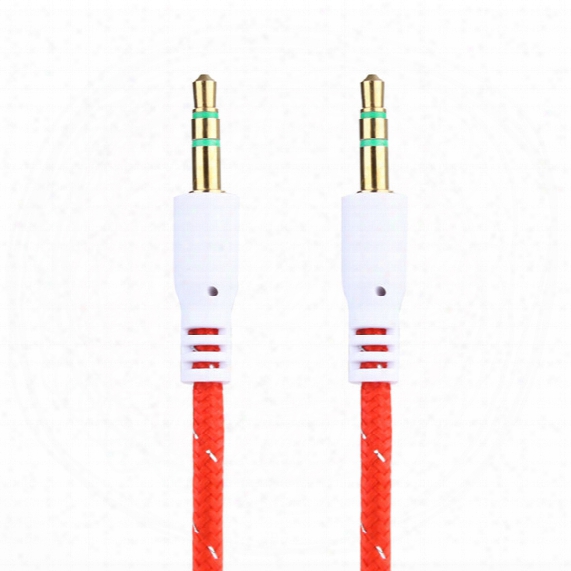 High Quality! 1m/3ft 3.5mm Jack Aux Auxiliary Cord Male To Male Stereo Audio Cable For Pc For Ipod Laptop Dvd Mp3 Car 1-east