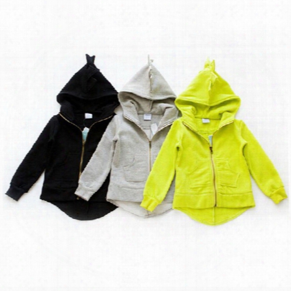 Kids Dinsoaur Hoodies Cartoon Boys And Girls Jackets Baby Outerwear Children's Coat Children Garment Clothes Wear