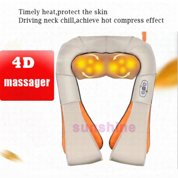 Newest U Shape Electric Neck Kneading Shoulder Massage Cervical Massage With Infrared Heating Function Used In Home And Car
