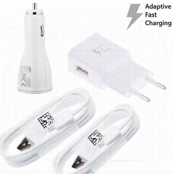 Original Quality Fast Rapid Wall / Car Charger/type-c Cable For Samsung Galaxy C9 S8 / S8 Plus S6 S7 White Ep-ta20
