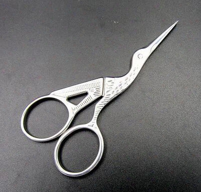Silver Stork Sewing Scissors Trimming Dressmaking Shears Cross-stitch Carbon Steel Tailor Scissor Sewing Embroidery Fabric Costura