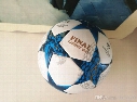 2017 Europe Champions League football Final Cardiff Golden letters white/yellow Stars Anti-skid particles match training Soccer ball size 5