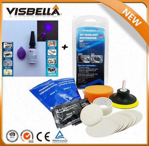 Visbella Headlamp Brightener Kit Diy Headlight Restoration For Car Head Lamp Lenses Deep Clean Head Light Polish Paste Best One