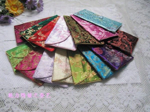 Wholesale 30pcs Chinese Handmade Silk Purse/walleys /pouch