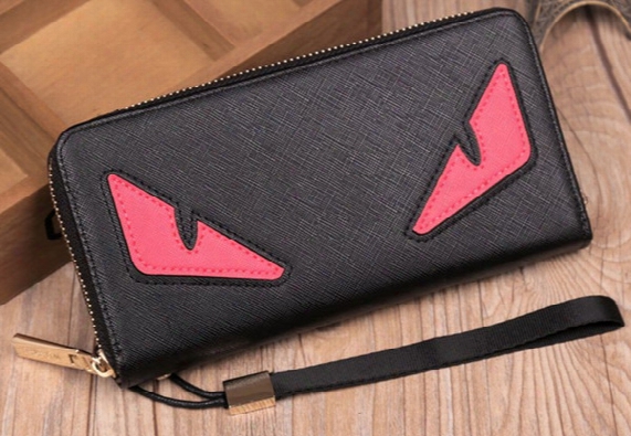Wholesale And Retail 2017 Hot Sell Classic Fashion Little Monster Wallet Mens And Womens Wallets Purse Card Holder Lqh2018