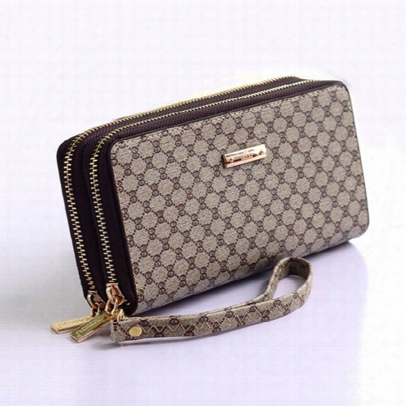 Wholesale- New Women Wallets Pu Leather Fashion Brand Carteira Feminina Portfolio Female Leather Woman Purse Famous Wallet Porte Monnaie