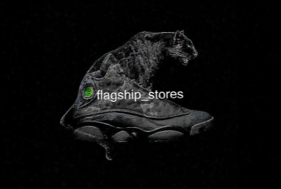 [ With Box ] 2017 Og Black Cat Retro 13 Wholesale Basketball Shoes Jumpman Xiii 3m Reflect Free Shipping Best Quality