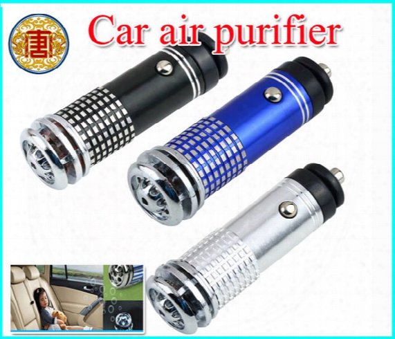 12v Mini Auto Car Fresh Air Ionic Purifier Oxygen Bar Ozone Ionizer Cleaner