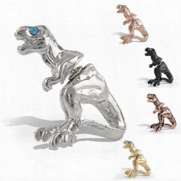 1pcs Cool Punk Style Rock Temptation Alloy Dinosaur Dragon Ear Cuff Wrap Earrings Free Shipping