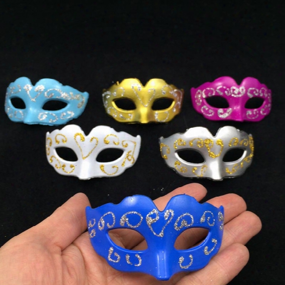 2016 New Mini Masks Cute Gift Novelty Party Decoration Carnival Masquerade Party Masks Mix Color Free Shipping