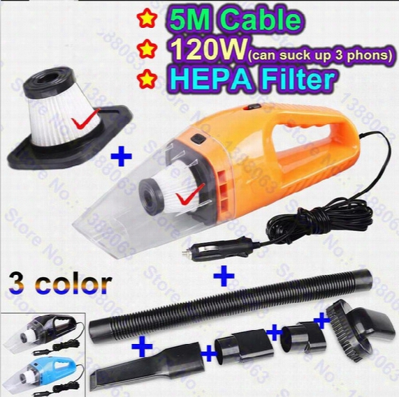 2017 New Portable 12v Car Vacuum Cleaner Wet Dry Super Suction 120w Power Hyundai Solaris I30 Creta Ix35 Sonata�elantra�azera�tucson Accent