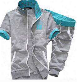 2pcs Polo Men+jogger Cargo Pant Sportswear New Spring Fashion Stand Collar Short-sleeve Men Suit Casual Sports Polos Free Shipping