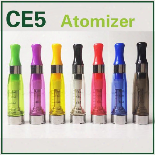 Ce5 Clearomizer No Wick Ce5 Atomizer 1.6ml Vaporizers Cartomizer 510 Thread Ce4 Vape Fit Ego-t Evod Battery For Ego Ecigarette Starter Kits