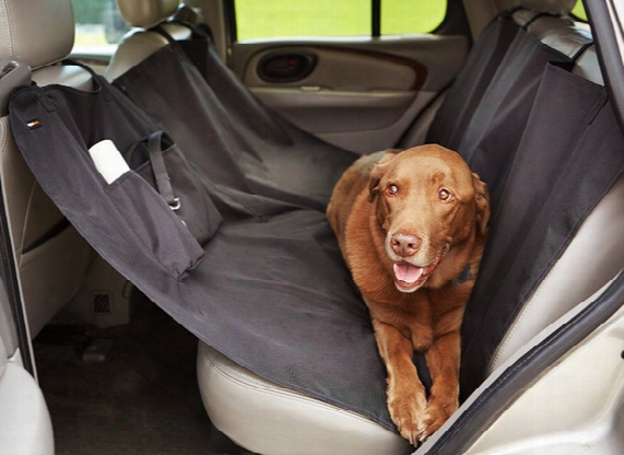 Dog Car Seat Cover Fashion Eco-friendly For Pet Hammock Black Red Color Oxford-cloth Waterproof Dustproof Anti Snow