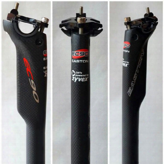 Easton Ec90 Full Carbon Fiber Road Bicycle Seatpost Mtb Bike Parts Seat Post Carbon 27.2 30.8 31.6* 350 400mm Matte Aero Low Drag Seat Pole