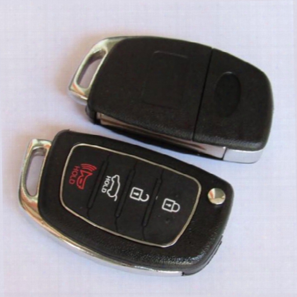 Flip Folding Smart Key Blank Case For Hyuda 4 Button Remote Key Shell Fob Cover 10pcs/lot