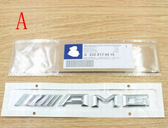 High Quality 3d Car Badge Sticker Abs Amg Slkglsl Class Refit Shark Gills Side Trunk Rear Decal Logo Decorative Stickers For Mercedes