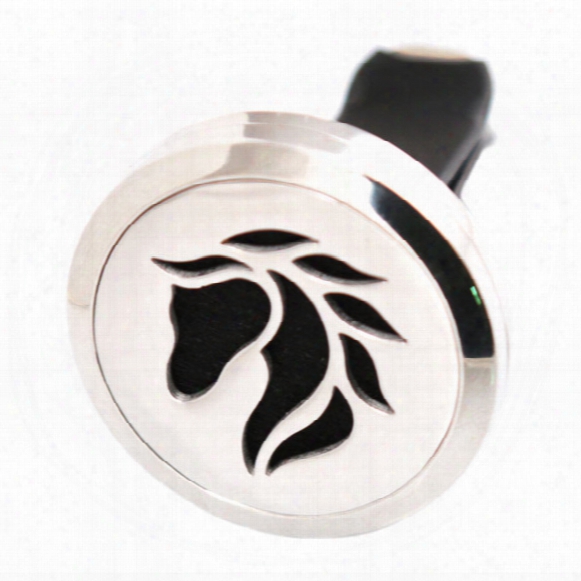 Horse 30mm Aromatherapy Essential Oil Surgical Stainless Steel Pendant Perfume Diffuser Ar Locket Include 50pcs Felt Pads
